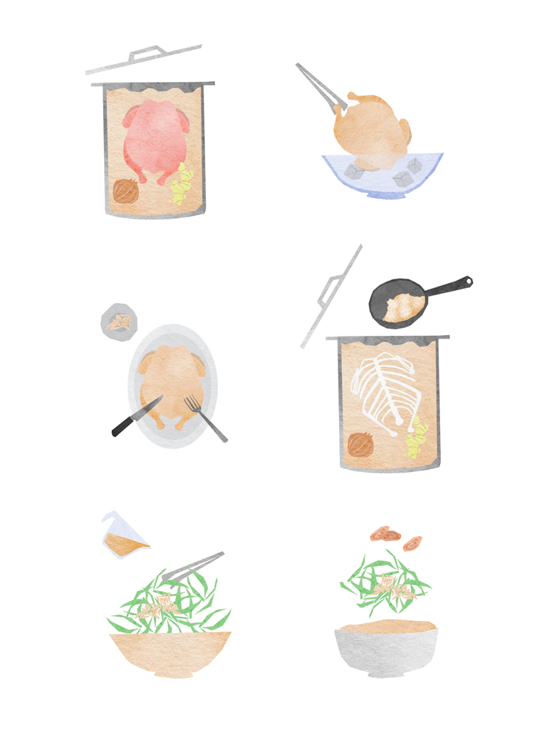 tram nguyen chao ga illustration